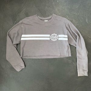 Grey vs crop sweater